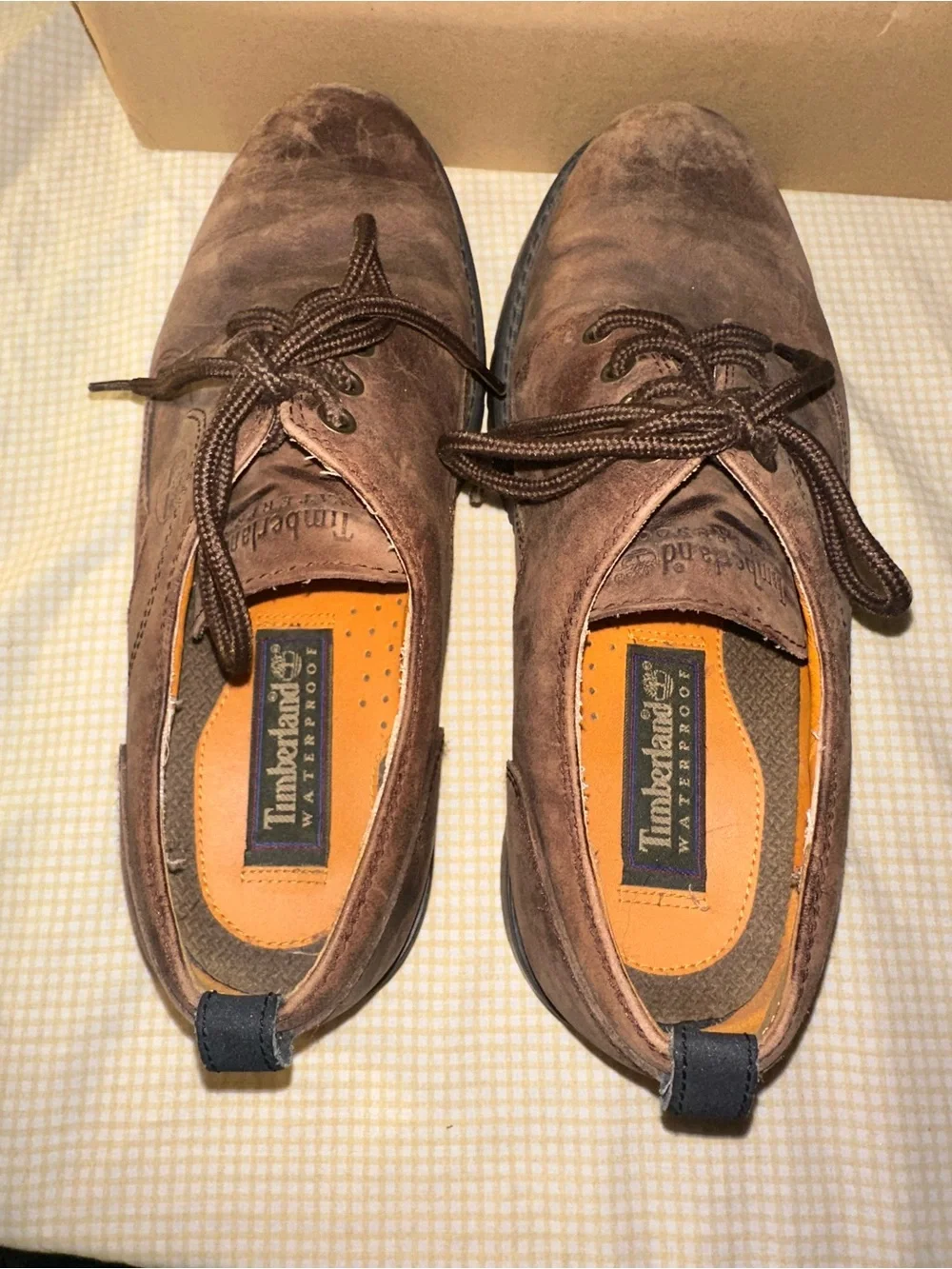 Timberland Men's Brown Leather Lace-Up Derby Shoes